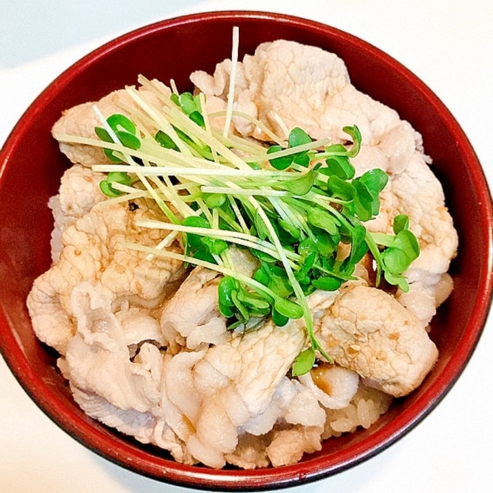 にんにく醤油の☆絶品豚しゃぶ丼